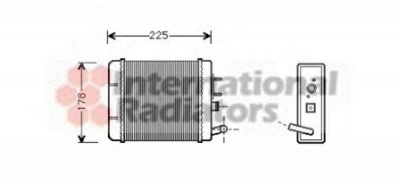VAN WEZEL 49006014 -  Теплообменник, отопление салона